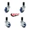 Service Caster 3.5 Inch Blue Polyurethane Swivel 1-1/2 Inch Expanding Stem Caster Brake, 2PK SCC-EX20S3514-PPUB-BLU-2-TLB-2-MTG46 - alternate 5